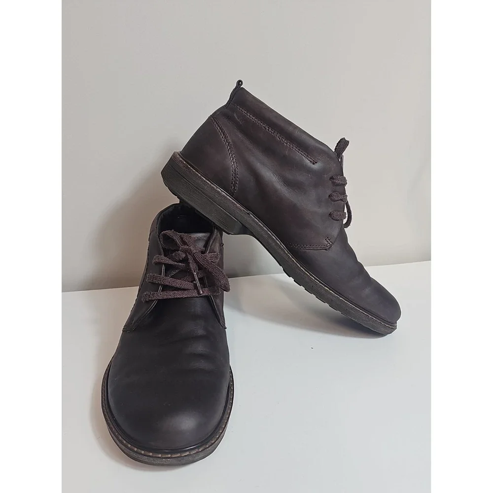 ECCO Turn Gore-Tex Chukka Boots Men's Sz EU 43/9-9.5 US Leather Waterproof